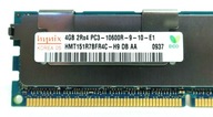 Pamięć RAM Hynix 4GB 2Rx4 PC3-10600R-9-10-E1 DDR3 REG HMT151R7BFR4C-H9 IBM