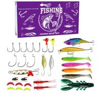 Horgász csali szett 60 db-os. Horgok Csali Műcsali Ajándék