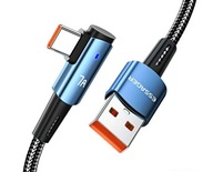 Essager 1m. kabel USB A do Usb C 90 stopni szybki kabel kątowy 100W 1 metry