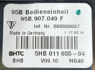 B1 PORSCHE MACAN S 2015 Blende Abdeckung PANEL GRZANIA Sitze 95B907049F 95B864378A