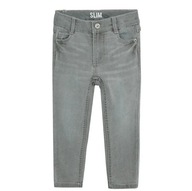 Cool Club Spodnie jeansowe chłopięce slim fit szare r 92
