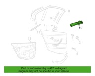 Bouton Panel pour l’ouverture Vitre SAAB 9-3 II 93 oe 12803380