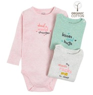 COOL CLUB Body dziewczęce długi rękaw 3 pack tiny girl r. 86