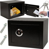 SZÉF KAZETTA ZÁR SZÉF KULCS ROBUSZTUS ERŐS OTTHONI FÉM FALI