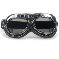 Čierny štýl Moto okuliare na prilbu, Vintage