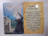 5szt. św. Rita z Cascia obrazek z modlitwą 8x5cm