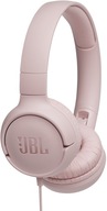 Słuchawki JBL Tune 500 nauszne różowe przewodowe z mikrofonem