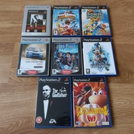 Zestaw gier PS2 Max Sonic Power Rangers Colin Harry Hearts Godfather Rayman
