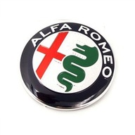 Alfa Romeo logo známka emblém 74mm čierna-strieborná