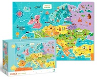 Puzzle Dodo Toys Puzzle Mapa Európy 100 dielikov Puzzle 100 Mapa Európy 300124