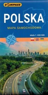 POLSKA 2024 MAPA SAMOCHODOWA TURYSTYCZNA 1:650 000 COMPASS