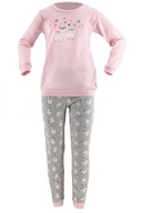 LAMA Bavlnené pyžamo G 240 PY ružové 128/134