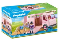 KLOCKI PLAYMOBIL Country 71237 Transporter koni