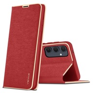 Flipové puzdro KrainaGSM pre Samsung Galaxy A35 | A35 5G CASE MAGNET červené