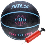NILS Basketbalová lopta Košík Tréningový kôš Veľkosť 5 + Pumpa