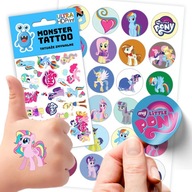 ZESTAW NAKLEJKI + TATUAŻE DLA DZIECI DZIECIĘCE MY LITTLE PONY JAKOŚĆ