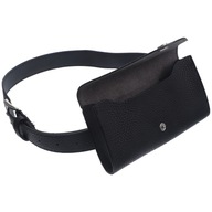 CZARNA DAMSKA MINI TOREBKA PAS Z PU, SASZETKA TELEFON