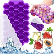 JÉGKOCKA FORMA SZILIKON JÉGKOCKA FORMA 37 DB-OS