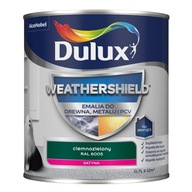 Dulux Weathershield smalt z dreva kov a PVC tmavozelená RAL 6005 0,7l