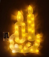 LED OZDOBA SVIETIACA SVIETNIK OKNO LAMPIČKY LED B.C.