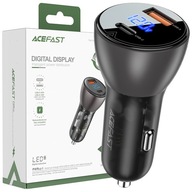 ACEFAST NABÍJAČKA AUTO 63W USBC/USB PD3.0 QC 3.0 AFC FCP SFCP ČIERNA