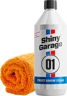 Aktívna pena Shiny Garage Fruit Snow Foam 1 l + Mikrovlákno K2 Moli 40 x 40 cm oranžové