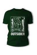 Tričko TigerWood Outsider Zelená bavlna