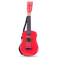 NEW CLASSIC TOYS GITARA DREWNIANA CZERWONA