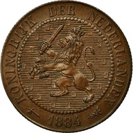 Moneta, Holandia, William III, 2-1/2 Cent, 1884, M