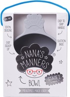 Nana's Manners miska silikonowa z przyssawką i uchwytem - grey