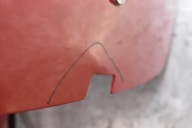 door rear. left SKRZYDLO red OPEL COMBO D 11-20
