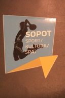 NAKLEJKA - SOPOT - SPORT KULTURA SPA - PAMIĄTKA