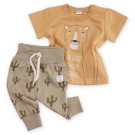 Ubranka dla chłopca koszulka i spodenki tygrys 74