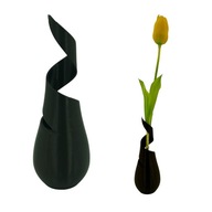 Váza na kvety Flakón plastový Moderný nerozbitný do obývačky 20 cm