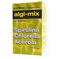 Sanbios Algi Mix Chlorella Spirulina Acerola 100 tabletek