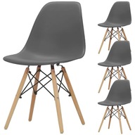 Krzesła skandynawskie zestaw 4 sztuk LUGANO.PRO