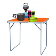 Turistický stôl Záhradný piknikový kemp Skladací oranžový