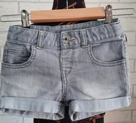 Krótkie spodenki szorty jeans szare Mothercare 110