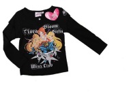 Winx Club gyermek blúz hosszú ujjú pamut fehér