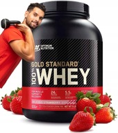 BIAŁKO WPC WPI BCAA Odżywka Białkowa SIŁA Optimum Whey Gold TRUSKAWKA 2270g