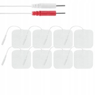 8x ELEKTRODY DO ELEKTROSTYMULATORÓW TENS/EMS PADY NAKŁADKI ŻELOWE