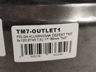 disc aluminium DEZENT TM7 5x120 / ET45 / 7,5J / 17" - 65mm
