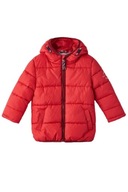 Bunda TOM TAILOR detská páperová zimná teplá s kapucňou červená 104