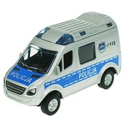 Van Policja mini 8cm Autko metalowe z napędem