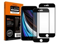 Szkło x2 Spigen Glass FC do etui do Apple iPhone 6/6S/7/8/SE 2022/2020 Blac