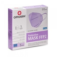 OPHARM Maska Ochronna FFP2 fioletowa, 5szt.
