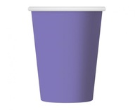 Papierové poháre fialové jednofarebné, 270 ml