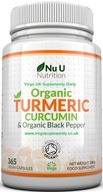 Nu U Organická Kurkuma Kurkumín 600 mg 365 kapsúl s čiernym pieporom