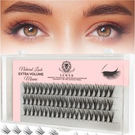 KĘPKI RZĘSY EYELASH Lewer Miami EXTRA VOLUME 11mm GĘSTE NATURALNE JEDWABNE