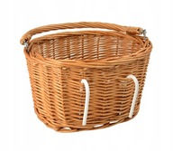 Pletený KOŠÍK NA KOLO KOLOBĚŽKU PRO DĚTI